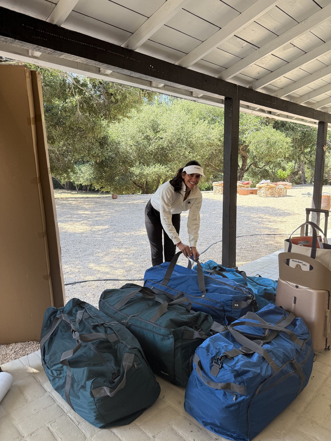 Tiffani Kroop packing and organizing for a client move